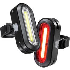 Rechargeable Battery Bike Lights Kryptonite Avenue F-150 Front & R-75 Rear LED COB Bicycle Indicator Lights Set