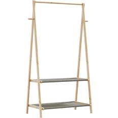 vidaXL 4008910 Natural/Grey Clothes Rack 96x150.5cm