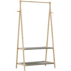 vidaXL 4008910 Natural/Grey Klädhängare 96x150.5cm
