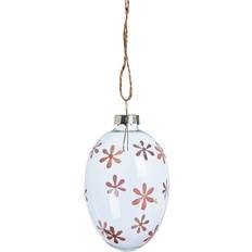 Lene Bjerre Påskdekorationer Lene Bjerre Felicie Påskhänge Glas H8 cm Ljusrosa Påskdekoration