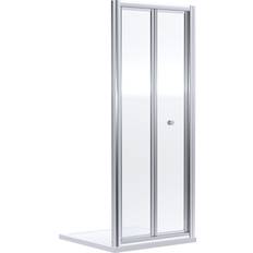 Silver Shower Door Nuie Bi Fold Shower Door 195.5 x 99.5 x 8.5cm