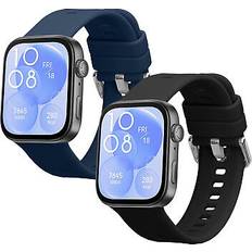 Kwmobile Silicone Watch Strap Set for Huawei Watch Fit 3