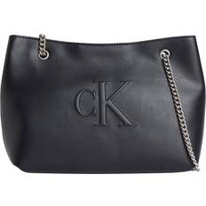 Calvin Klein Dam Axelremsväskor Calvin Klein Convertible Shoulder Bag - Black