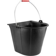 Buckets on sale Bellota 13L Industrial Black Latex Rubber Bucket with Handle