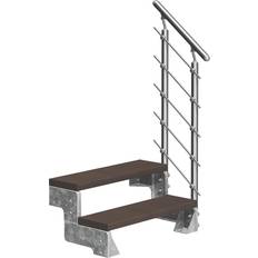Treppen & Geländer Dolle Außentreppe Gardentop 80 cm Trimax Braun