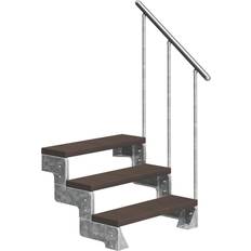 Treppen & Geländer Dolle Außentreppe Gardentop 80 cm Trimax Braun
