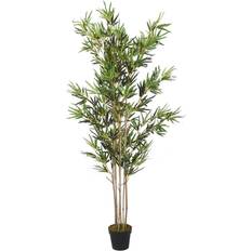 Bambus Julepynt vidaXL Kunstigt Bambustræ 1380 Blade 200 cm Grøn Juletræ 90cm
