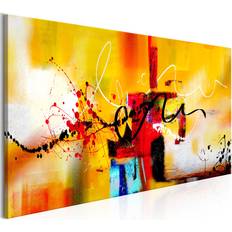 Orange Vægdekorationer Wonda Street Melodies Orange Wide 120 x 60 cm Vægdekorationer