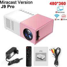 STOYOTU Pink Miracast 1000 Lumens HDMI Projector