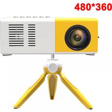 STOYOTU Yellow Tripod 1000 Lumens HDMI USB Mini Projector
