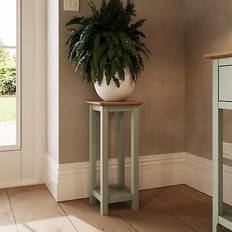 Small Tables Fwstyle Solid Oak Side Sage Green Small Table