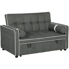 Homcom Sofas Homcom 2 Seater Pull Out Bed Sofa