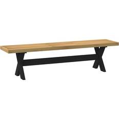 Settee Benches vidaXL Dining Noain X-Shaped Legs 180 x 40 x 45 cm Solid Wood Pine Settee Bench