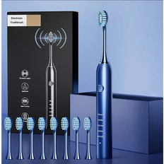 Electric Toothbrushes & Irrigators Bed Bath & Beyond Loring Electric Toothbrush with 5 Modes and 8 Brush Heads Blue (1.89 In. W X 9.21 In. H X 1.89 In. D)