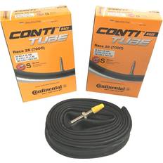 Continental Cykelslangar Continental 2 x Race 28 700 x 20-25c Vägcykel 42 mm Presta Innerrör 1 Par Svart