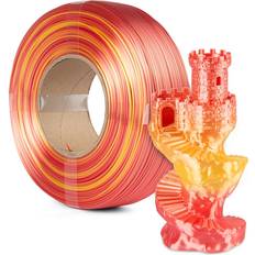 3D-utskrift Spectrum ReFill PLA Silk Rainbow Fire Red 1,75 mm 1000 g
