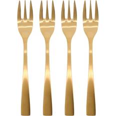 Gold Cake Forks House Doctor Gylden Set of 4 Kagegaffel