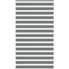 Gardiner & Tilbehør vidaXL Zebragardin Mørkegrå 135x200 cm Polyester