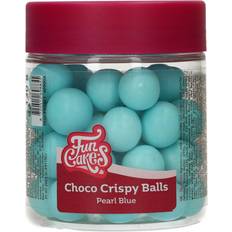 Funcakes Pearl Blue Choco Crispy Balls 130g Light Blue 100g