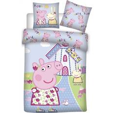 Greta Gris Bäddset Barnrum Licens Peppa Gris Sengetøy Til Junior 100 x 140 cm