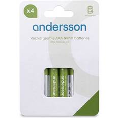 Andersson HR03 AAA NiMH 1000mAh 4-pcs