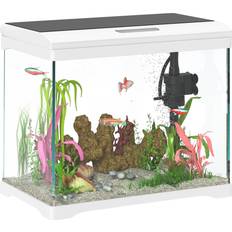 Pawhut 17L Glass Fish Tank with Filter System