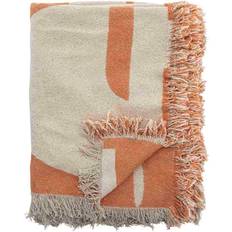 Bloomingville Caya Pläd Filt Orange (170x130cm)
