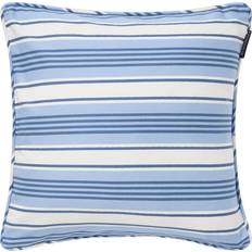 Lexington Pyntepuder Lexington Striped Organic Cotton Twill Pillow Cover 50 x 50 Pudebetræk Blå (50x50cm)