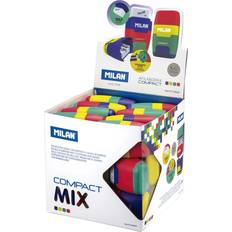 Cintas Correctoras y Líquidos Correctores MiLAN Sacapuntas Plastico 2 Usos Con Goma Compact Mix