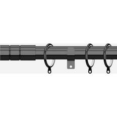 Curtain Rods on sale New Edge Blinds Black Nickel 28mm Barrel Curtain Pole 440 cm
