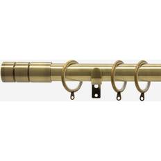 Brass Curtains & Accessories New Edge Blinds Antqiue Brass 28mm Barrel Curtain Pole 470 cm