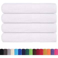 vidaXL Bastuhanddukar 4 St Vit 80 x 200 cm 360 gsm