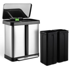 Garvee Stainless Steel Dual Trash Can 16 Gallons