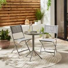 2 seater bistro set Dunelm Helsinki Circular Seater Bistro Set, Table incl. 2 Chairs