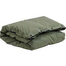 Tekla Percale Double Cover 220 x 220 cm Olive Green Dynebetræk Grøn (220x220cm)