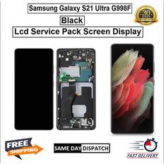 Replacement Screens Samsung Samsung Galaxy S21 Ultra Black Screen Replacement LCD SM-G998F