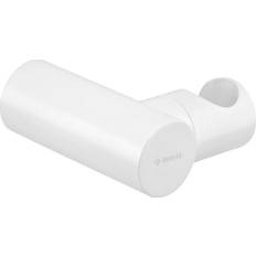 Vit Handduschhållare Hill Ceramic Rund Handduschhållare Flex Mässing Vit