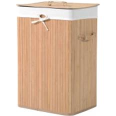 Badrumstillbehör Northio Tvättkorg Med Lock 72L 40 x 30 x 60 cm