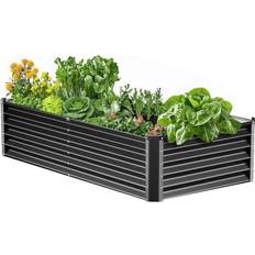 VEVOR Metal Raised Garden Bed 6 x 3 x 1.5 ft