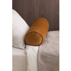 Pølsepude Nora Cylinder i Velour Brun