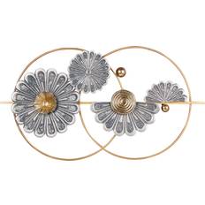 Beliani Flower Promethium Metal Gold Wall Decor