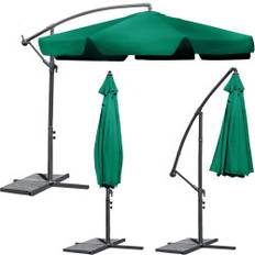 Trädgård & Utemiljö B2X Hopfällbart Trädgårdsparasol 6 Sektioner Grönt 350 cm