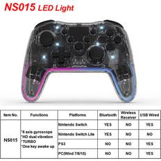 Game Controllers Maxpower Transparent Wireless Controller Bluetooth Gamepad