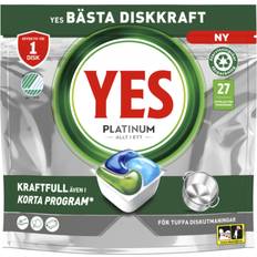 Astianpesuaine - Tabletti Keittiön Puhdistusaineet Yes Platinum All In One Dishwasher Tablets Regular 27 St