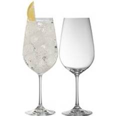 White Glasses Galway Crystal Elegance Spritz Goblet Pair One Size Cocktail Glass