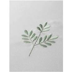 Textiles Serene Emily Embroidered Set Double Duvet Cover White, Green