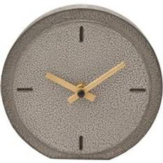 Grey Table Clocks Interval Cement Effect Desk 15 cm Table Clock