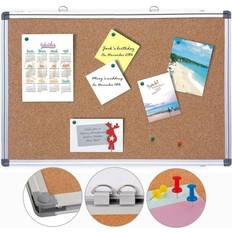 Foska Aluminium Framed Cork Bulletin Board 45 x 60 cm