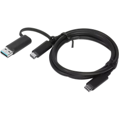 Lenovo Kabler Lenovo 10Gbps Hybrid USB C - USB C/USB A M-M 1m