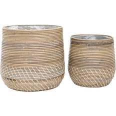 Rattan Kurve House Nordic Moro Kurve Sæt af 2 Kurv